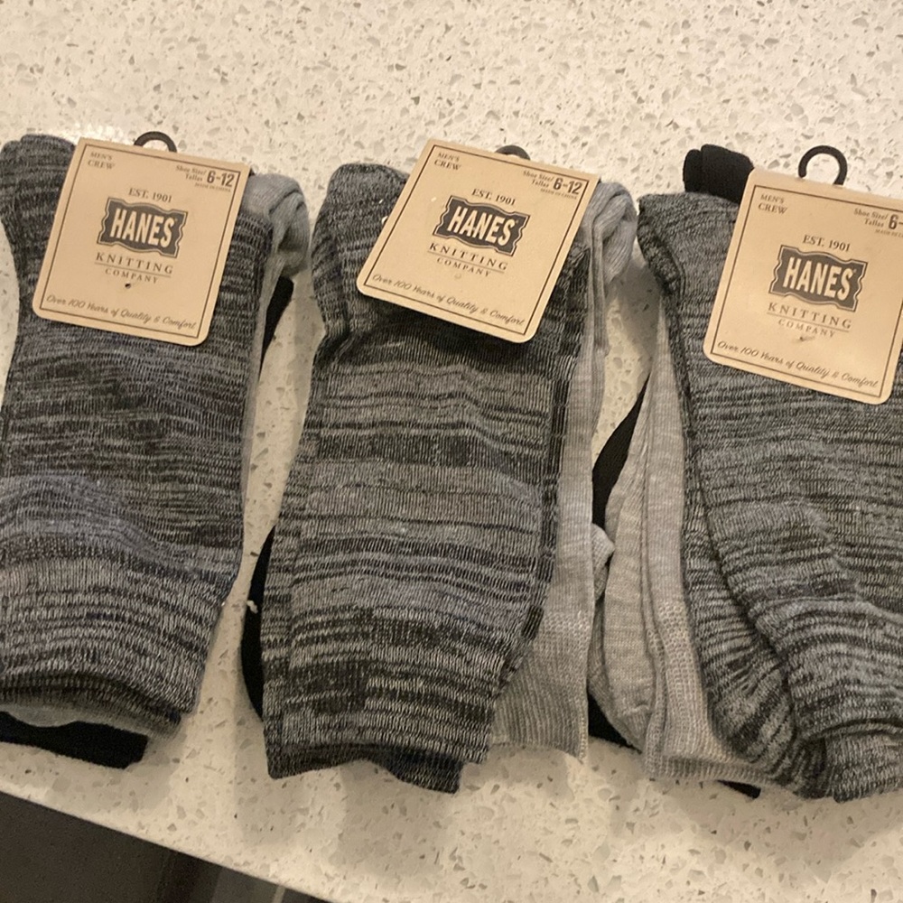 Hanes Men's Gray Socks